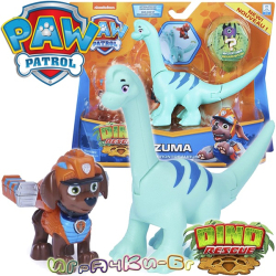 Paw Patrol Dino Rescue Игрален комплект Зума с динозавър Zuma & Brontosaurus 60